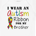thumbnail image 4 of Inktastic I Wear an Autism Ribbon for My Brother Boys or Girls Baby Bodysuit, 4 of 5