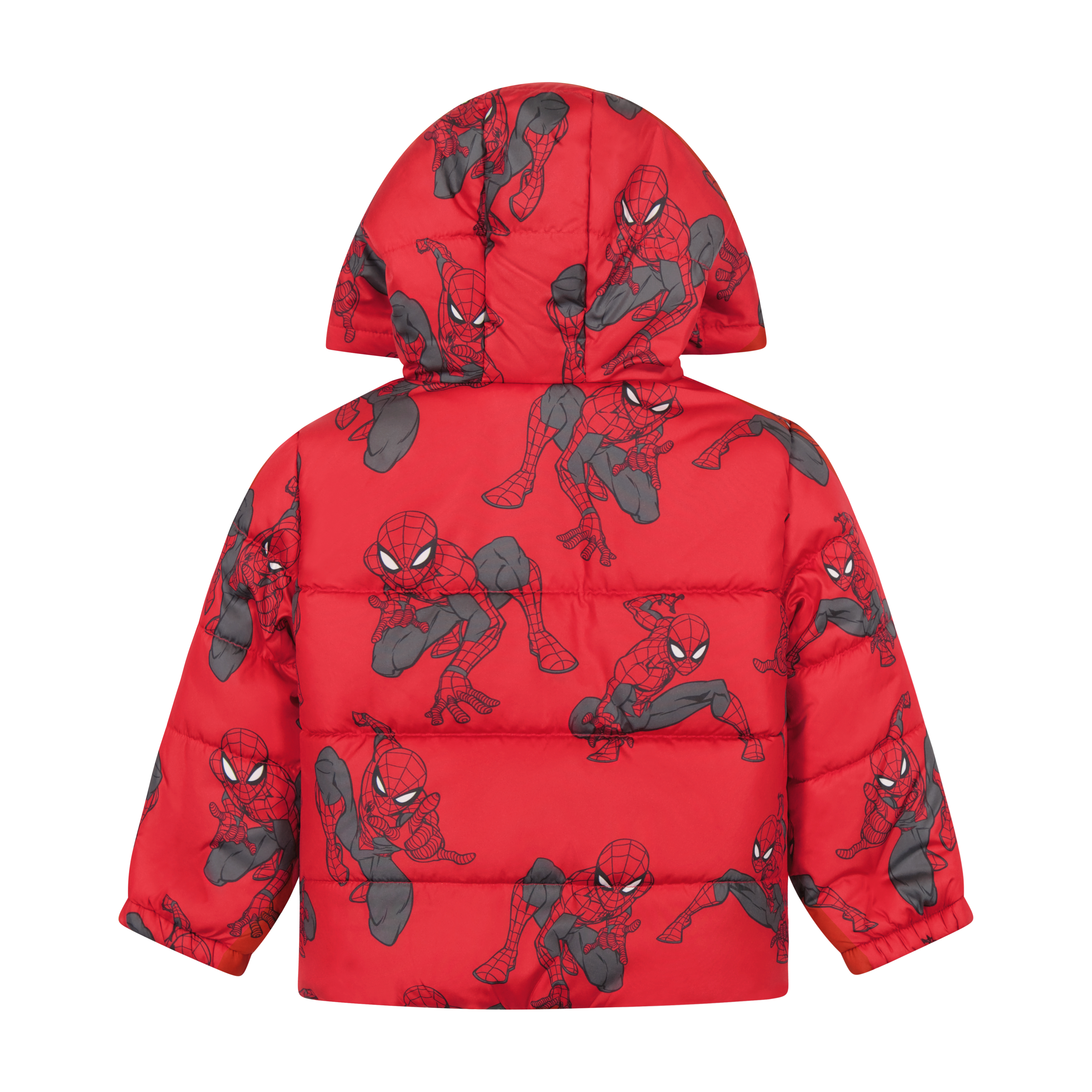 Spiderman Toddler Boy Hooded Puffer Jacket, Sizes 2T-5T