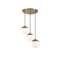 thumbnail image 3 of Trade Winds Cheryl Orb Chandelier in Natural Brass, 3 of 5