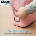 thumbnail image 3 of Bote de basura Stori Luup de plástico rosa de 2.5 galones fabricado en EE. UU., 3 of 9
