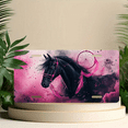thumbnail image 6 of 1 Pcs 2D Flat License Plate Covers & Frames, Black Horse with Dreamcatcher For Decorative Front, Waterproof For Decoration Aluminum License Plate Covers & Frames Cover For Men Women, 12" X 6", 6 of 7