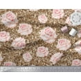 thumbnail image 2 of Soimoi Cotton Poplin Fabric Check & Roses Floral Print Fabric by The Yard 42 Inch Wide, 2 of 3