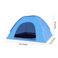 thumbnail image 3 of Hvmvliv Camping Tent Blue Instant Automatic Poped Up 2-Person Lightweight Portable Windproof for Outdoor Backpacking & Family Travel, 3 of 6