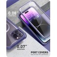 thumbnail image 6 of i-Blason AreMag Series Case for iPhone 14 Pro Max (2022 Release) 6.7 Inch, Premium Hybrid Protective Clear Case (Mauve), 6 of 9