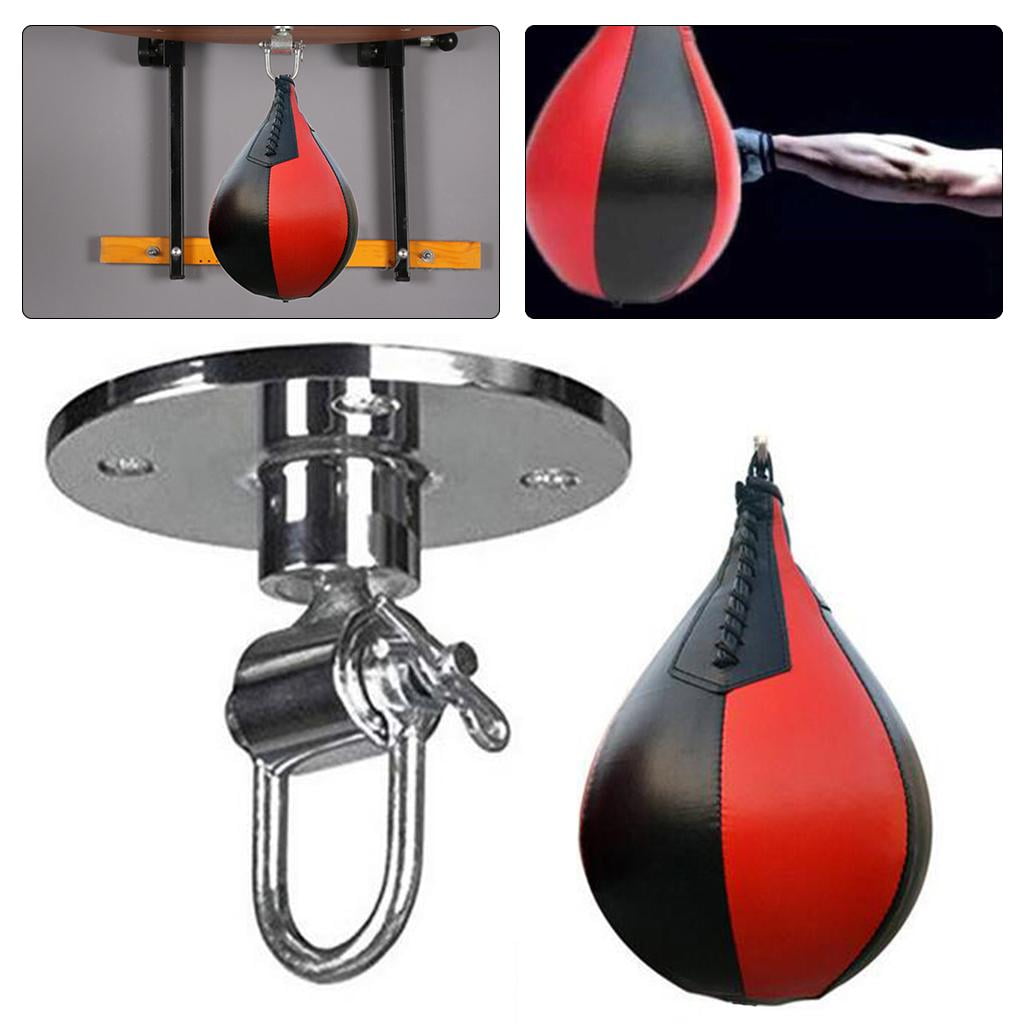Boxing Training package, Heavy Duty PU Leather Hanging Swivel Punch for Boxing MMA boxeo en tailandia Thai Fitness Fighting Sport Training Red