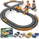 thumbnail image 1 of Slot Car Race Track Sets for Boys, Race Car Track with 2 High-Speed Slot Cars, Battery or Electric Car Track, Dual Racing Game Lap Counter Track Sets, Toys Gifts for Boys Girls Ages 4 5 6 7 8-12, 1 of 5