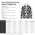 thumbnail image 6 of Fotbe Cow Print Black White Men's Women's UPF 50+ Sun Protection Jacket Hooded Cooling Shirt with Pockets Hiking Outdoor Performance-Large, 6 of 8