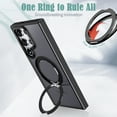 thumbnail image 6 of For Samsung Galaxy S24 Ultra Case, Military Grade Shockproof Compatible with Magsafe Rotating Stand Bumper Drop Protection Phone Case Cover for Samsung Galaxy S24 Ultra, Black, 6 of 6