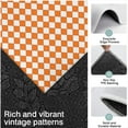 thumbnail image 3 of Orange and White Diamond Pattern Kitchen Rugs Sets Of 3,Kitchen Runner Rugs Non Skid Washable,Decorative Kitchen Floor Mats for Kitchen,Sink,Laundry,17"x30"+ 17"x47" + 17"x59", 3 of 6