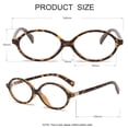 thumbnail image 4 of Gafas con bloqueo de luz azul JOVAKIT Retro Ovaladas para mujer, 4 of 7