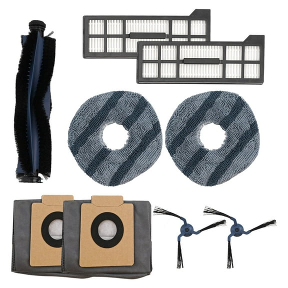 Wodtesl Complete Cleaning Solution with Side Brushes and Mop Cloth Set for Eufy X10 Pro