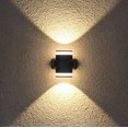 thumbnail image 2 of Lámpara de pared exterior Lámpara de pared LED creativa para exteriores Iluminación exterior de doble cabezal arriba y abajo Lámpara de jardín de estilo europeo Lámpara de decoración de hotel （Bidireccional ER, 2 of 5