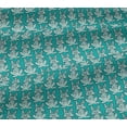 thumbnail image 5 of oneOone Viscose Jersey Fabric Rabbit Block Printed Fabric 1 Yard 60 Inch Wide, 5 of 5