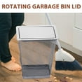 thumbnail image 6 of Pawsdot Plated Silver Stainless Steel Recessed Garbage Lid for Office Bathroom and Kitchen Spaces, 6 of 8