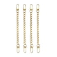 thumbnail image 4 of 4Pieces Metal Flat Chain & Purse Strap DIY Clutch Tote Extender / Chain Strap Accessory Gold, 4 of 7