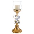 thumbnail image 1 of 18 Inch Gold Malha Candle Holder, 1 of 2