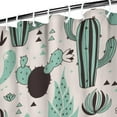 thumbnail image 4 of Desert Style Shower Curtain - Southwestern Cactus & Succulent Art, 36x72 Inch Waterproof Quick-Dry Bath Curtain, Machine Washable (Boho Hotel Decor), 4 of 5