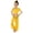 Yellow, variant on Girls Indian Dance Outfit Sequin Off Shoulder Shirt Belly Dance Top Loose Pants with Head 𝗩eil Waist Bracelets