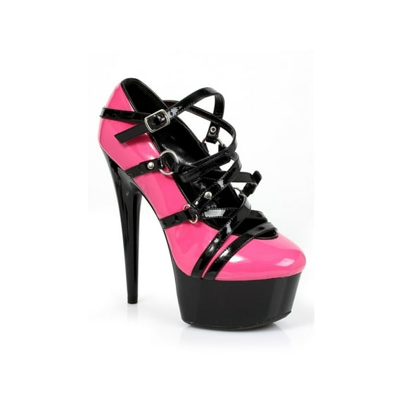 Ellie Shoes E-609-Lolly 6 Pointed Heel Platform Sandal 11 / White