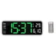 thumbnail image 4 of Reloj de pared digital grande, control remoto, temperatura, fecha, semana, visualización, temporizador, cuenta regresiva, reloj de pared de mesa, relojes LED con alarma dual A, 4 of 5