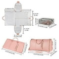 thumbnail image 3 of Travel Garment Bag Large Duffle Carry On With Shoe Compartment Convertible Hanging Suitcase For Women, 3 of 4