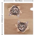thumbnail image 2 of Little Cute Kitten Sad Eyes Looking Broken Paper Magnetic Anti-UV 100% Polyester Standard Size 21x18 in Oxford Garden,Postbox Letterbox Cover, 2 of 6