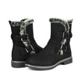 thumbnail image 3 of DREAM PAIRS Women's Warm Comfort Mid Calf Fashion Winter Snow Boots LEPORE BLACK Size 8, 3 of 7