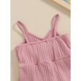 thumbnail image 7 of Suealasg Toddler Girls Romper Shorts Cute Bow Sleeveless Ribbed Short Jumpsuit Shorts 6M 12M 24M 2T 3T 4T Baby Girls Summer Clothes, 7 of 7