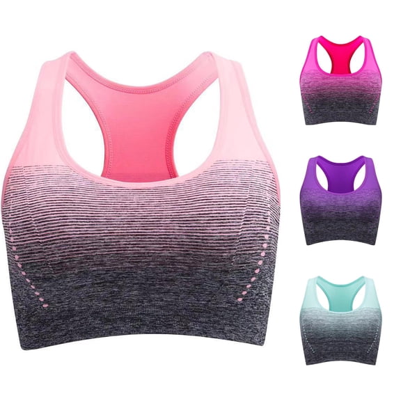 Unir Shockproof Compression Sports Bra, High Stretch Seamless Running Athletic Bra, Wirefree Breathable Workout Top, 1 Piece, S-M-L-XL