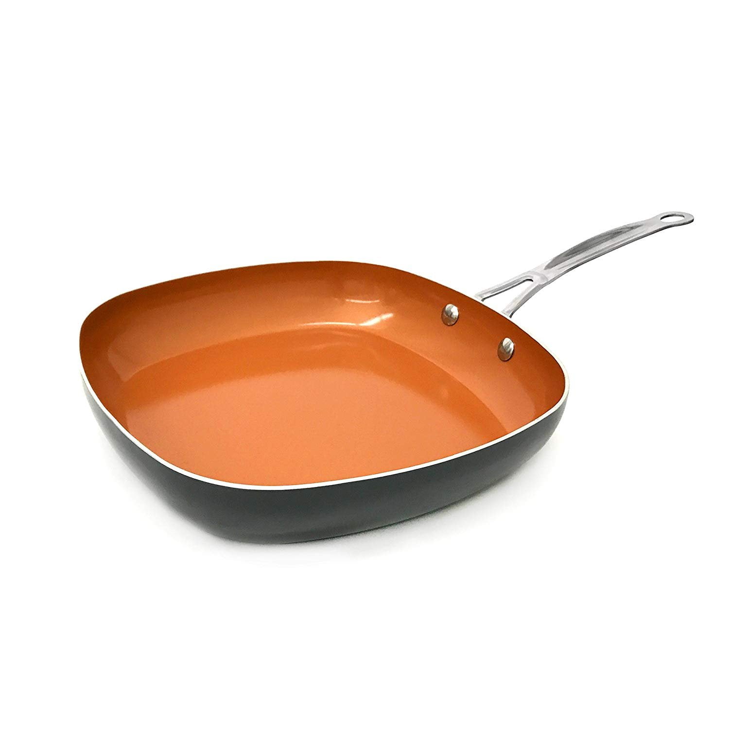 Gotham Steel Copper Square Shallow Pan with Super Nonstick TiCerama