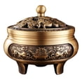 thumbnail image 1 of Soporte de incienso chino tradicional Sunnimix Decoración Artesanía de metal Horno Bobina de latón, 1 of 8
