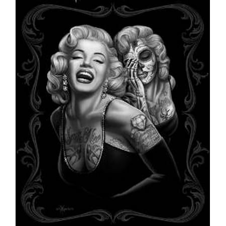 Marilyn Monroe Smile Now Cry Later Fleece Throw Blanket