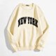 thumbnail image 2 of Gibobby Divertidas Sudaderas Blusa informal de manga larga con cuello redondo y letras impresas para mujer (Beige, S), 2 of 4
