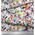 thumbnail image 2 of Soimoi Poly Georgette Fabric Multicolor Texture Printed Fabric 1 Yard 52 Inch Wide, 2 of 3