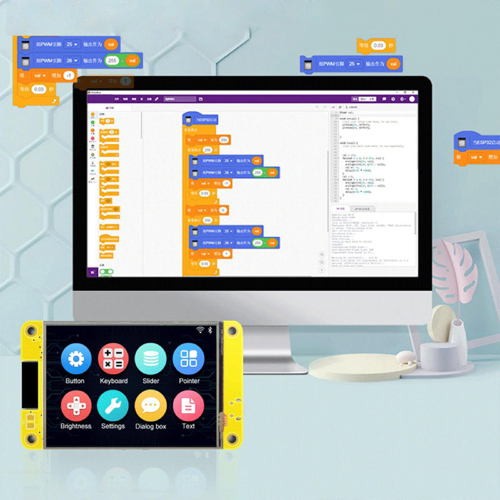 ESP32 Arduino LVGL WIFI & Bluetooth Development Board 2.8" 240x320 Smart Display Screen TFT Module With Touch