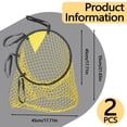 thumbnail image 2 of 2 Pieces Easy to Attach and Detach Soccer Target Net Training, Portable Football Target Net for Corner Shooting Accuracy Practice, Fits Most Standard Goals with Adjustable Long Straps, 2 of 7