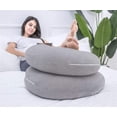 thumbnail image 3 of Almohada de Embarazo Midle One Gris Oscuro Forma de C para Maternidad y Mujeres Embarazadas, 3 of 6