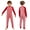 Red, variant on Special Needs Adaptive Clothing Anti-strip Striped Romper Boys Girls Long Leg Zip Back Jumpsuit Black 4