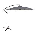 thumbnail image 2 of Westin Outdoor 10’ Gray/White Striped Cantilever Patio Umbrella, UV & Weather Resistant, 2 of 5