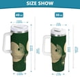 thumbnail image 6 of Yayeee 40oz Stainless Steel Tumbler with Straw and Handle Double-Wall Insulated Travel Water Bottle, Beige Abstract, 6 of 8