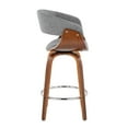 thumbnail image 2 of LumiSource Grey Vintage Mod 26" Fixed-Height Counter Stool - Set of 2, 2 of 4