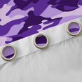 thumbnail image 4 of jejeloiu Farmhouse Rustic Camo Blackout Curtains Set of 2 (52x84 Each),Purple Camouflage Window Curtains For Men Women, 4 of 6