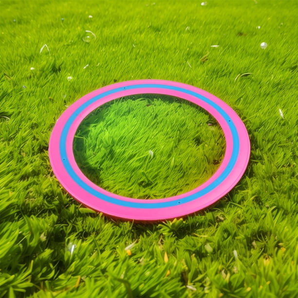 Anillo al aire libre portátil de disco volador de 25 cm para juego familiar Rose Red Red