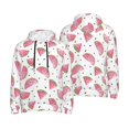 thumbnail image 4 of Zufioo Watermelon Design Fleece Comfortable Hoodie for Mens,Sweatshirt for Men,Pullover Hooded Sweatshirt for Men -XX-Large, 4 of 5