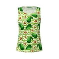 thumbnail image 4 of Haiem Avocado Green Striped Workout Tank Tops for Women, Athletic Sports Slim-Fit Tank Tops, Compression Sleeveless Dry Fit Shirts,Athletic Shirt-Medium, 4 of 9