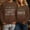 Brown, variant on Couple Matching Sweatshirts With Letter Print For Men Casual Pullover Hoodie For Couples Fall Sweaters Women Designer Sweats Women Drawstring Zip up Jacket Ladies Zippe Sweaters Distressed Sweatshirt