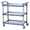 Gray, variant on Kicctian 3-Tier Utility Cart – 360° Lockable Swivel Wheels, 360 lbs Capacity, Extra Large Service Push Cart – Black