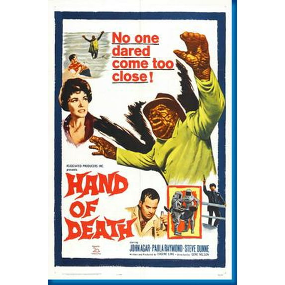 Hand Of Death Movie Poster Print Art Poster 24x36 Multi-Color Square Adults Best Posters