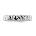 thumbnail image 4 of Sterling Silver Rhodium Ring, 4 of 6
