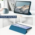 thumbnail image 6 of JETech Case for Samsung Galaxy Tab A9+ / A9 Plus 11-Inch 2023, Clear Transparent Hard PC Back, Protective Tri-Fold Stand Slim Tablet Cover, Auto Wake/Sleep (Teal), 6 of 6
